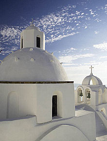 The Church Domes of Santorini